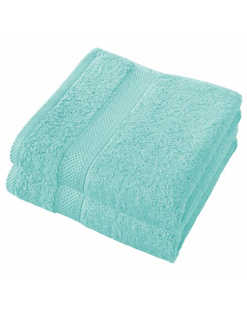 2 Stephanie blaue Badetücher - 50x100 cm