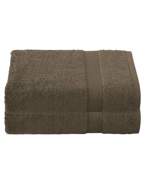 2 Braune Stephanie Duschlaken - 70x140 cm