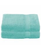 2 Draps de douche Stephanie bleus - 70x140 cm