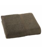 Drap de bain Stephanie marron - 100x150 cm