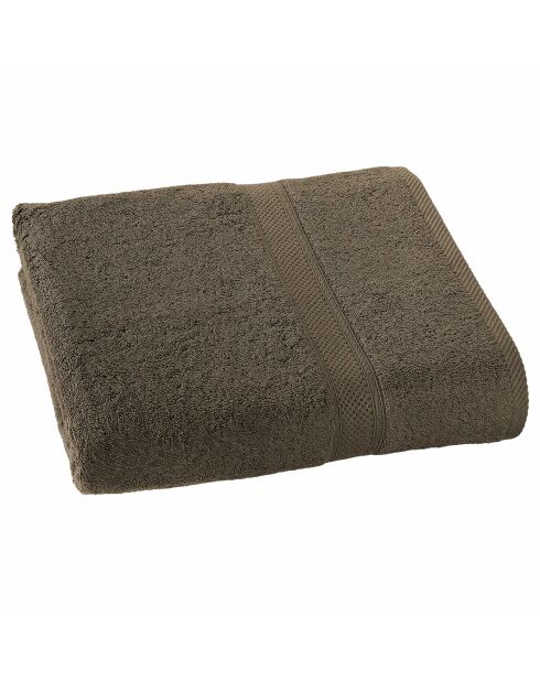 Drap de bain Stephanie marron - 100x150 cm