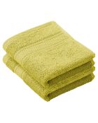 2 Serviettes invité Stephanie vertes - 30x50 cm