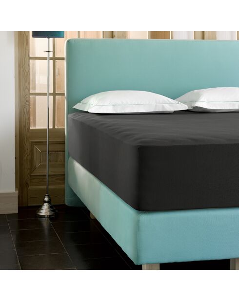 Drap housse jersey Case gris foncé