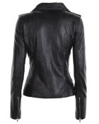 Perfecto en Cuir Laalia noir