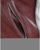 Perfecto en Cuir Laalia bordeaux
