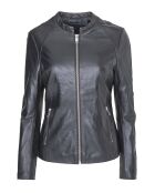Veste en Cuir Lahyna noire