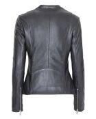 Veste en Cuir Lahyna noire