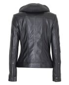 Veste en Cuir Laetizia noire