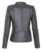 Veste en Cuir Laila noire