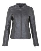 Veste en Cuir Laila noire