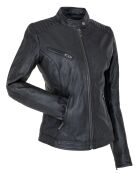 Veste en Cuir Laiyna noire