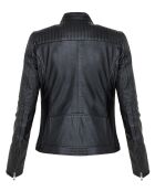 Veste en Cuir Laiyna noire