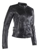 Veste en Cuir Lala noire