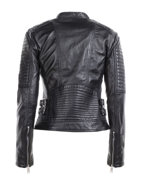 Veste en Cuir Lala noire