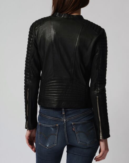 Veste en Cuir Lalitha noire