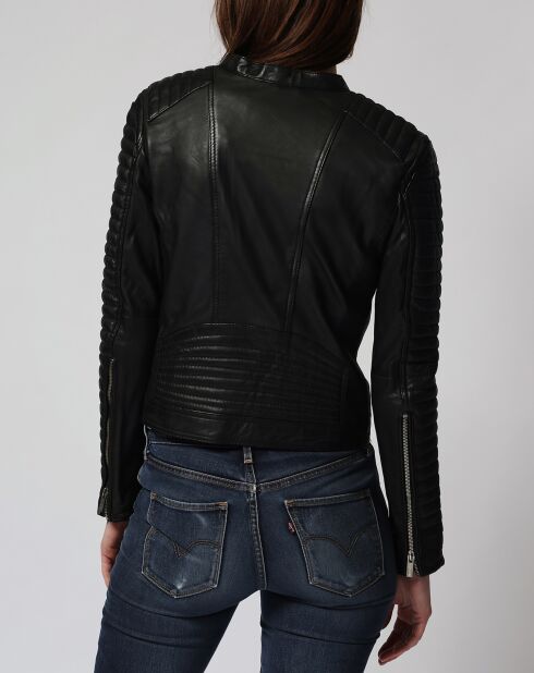 Veste en Cuir Lalitha noire