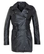Trench en Cuir Lamara noir