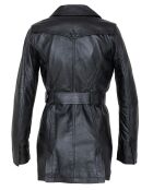 Trench en Cuir Lamara noir