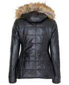 Doudoune en Cuir Landeline noire