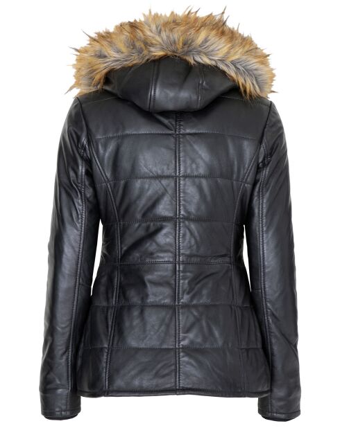 Doudoune en Cuir Landeline noire