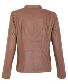 Giacca in pelle cammello Lany