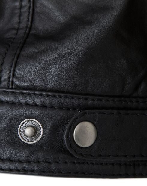 Chaqueta de piel Laudine negra