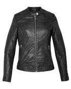 Veste en Cuir Laureena noire