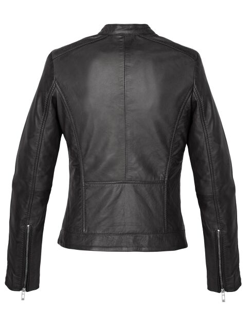 Veste en Cuir Laureena noire