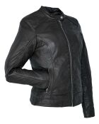 Veste en Cuir Laureena noire