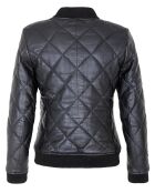 Veste en Cuir Laurelle noire