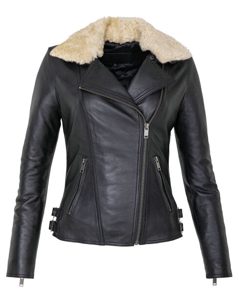 Perfecto en Cuir Laurice noir