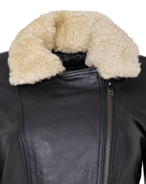 Perfecto en Cuir Laurice noir