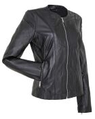 Veste en Cuir Laurna noire