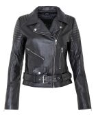 Perfecto en Cuir Leailanie noir