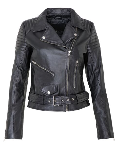 Perfecto en Cuir Leailanie noir