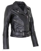 Perfecto en Cuir Leailanie noir