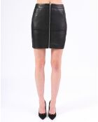 Jupe en Cuir Lee noire
