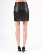 Jupe en Cuir Leely noire
