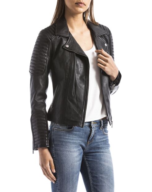 Perfecto en Cuir Lemia noir