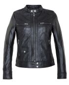 Veste en Cuir Lenka noire