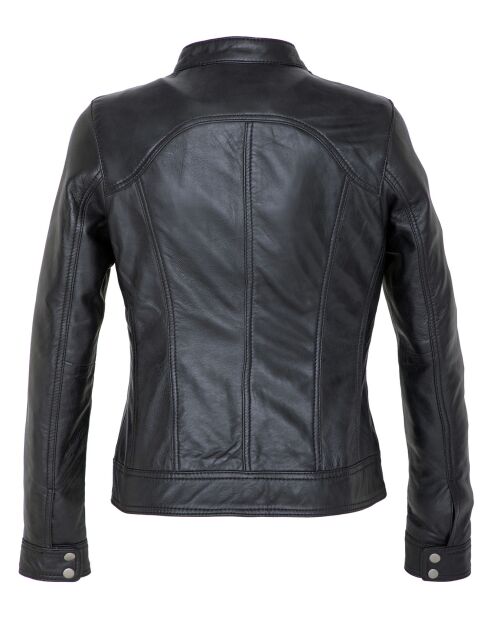 Veste en Cuir Lenka noire