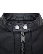 Veste en Cuir Lenka noire