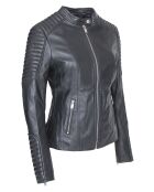 Veste en Cuir Lien noire