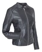 Veste en Cuir Lien noire