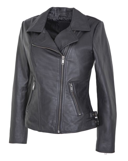 Perfecto en Cuir Lionella noir