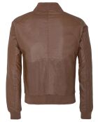 Bombers en Cuir Liorys camel