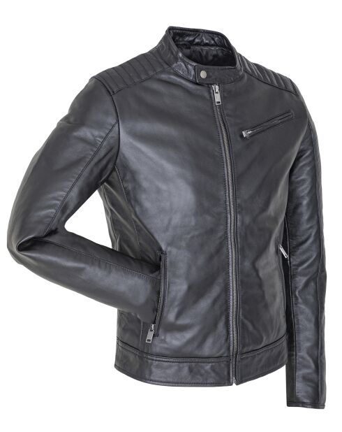 Veste en Cuir Liova noire