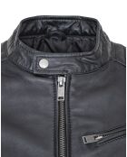 Veste en Cuir Liova noire