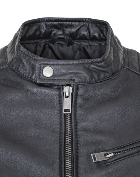Veste en Cuir Liova noire