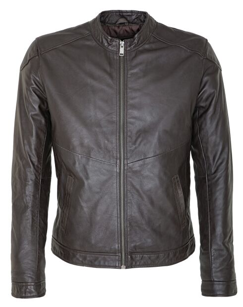Veste en Cuir Liroy marron